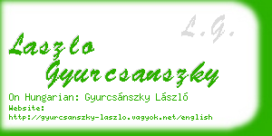 laszlo gyurcsanszky business card